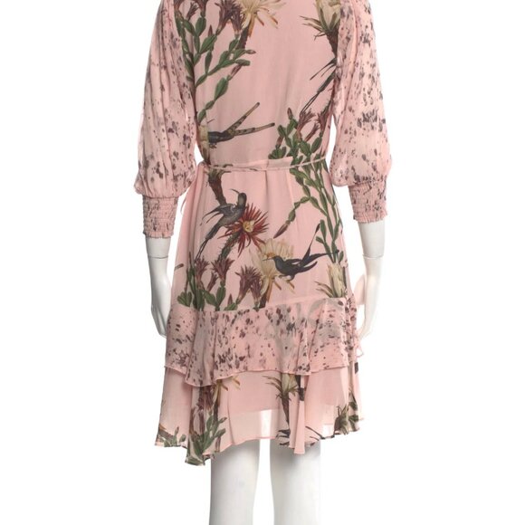 AllSaints Floral Print Knee-Length Dress - Picture 3 of 3